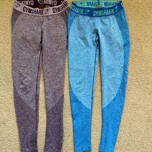 2 pairs of gymshark flex leggings